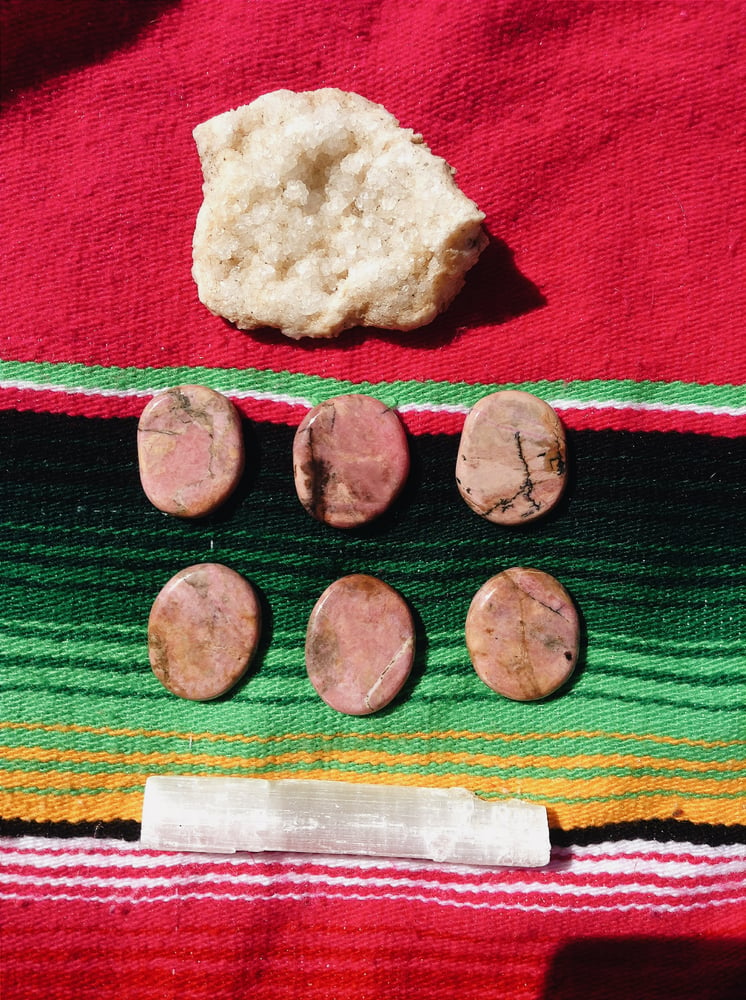 Image of Rhodonite Palm Stones