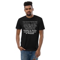 Image 2 of John 14:6 Black Fitted Short Sleeve T-shirt