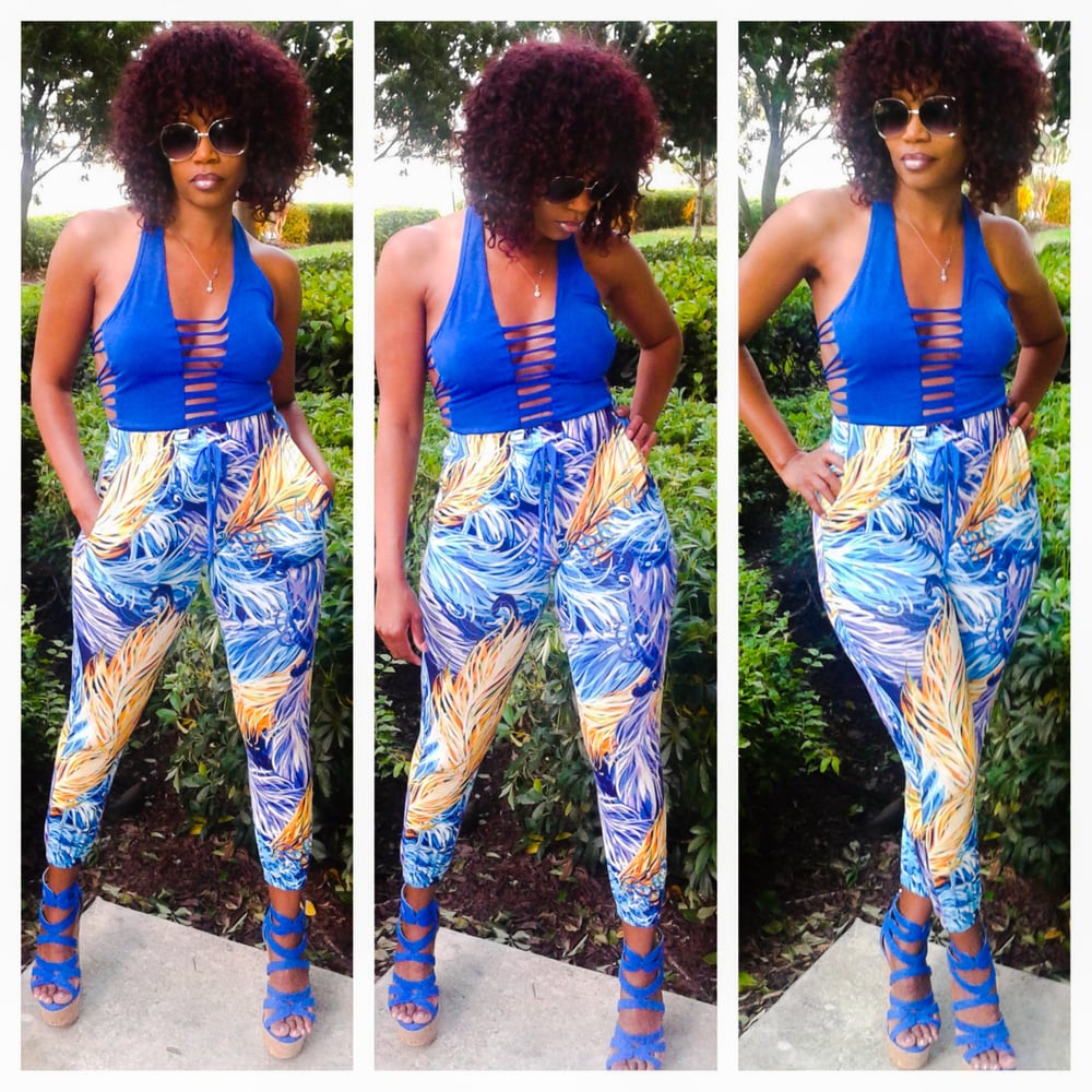 Image of Blue Flame Joggers