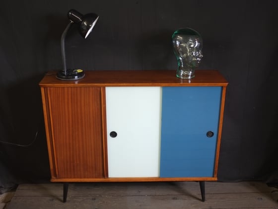Image of Solid Teak Mid-Century cabinet