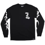 Image of TRIBAL L/S T-SHIRT - BLACK