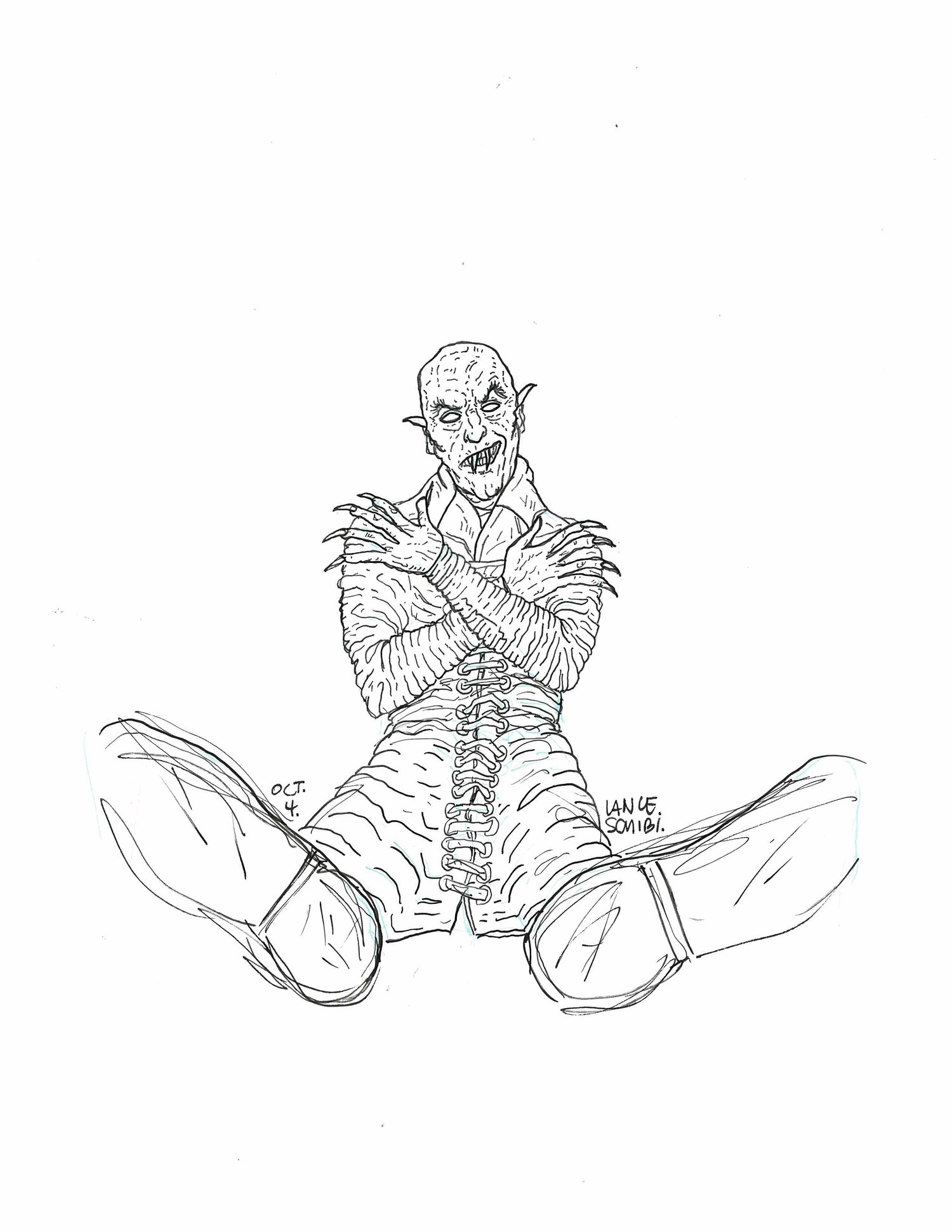 Image of DRAWLLOWEEN Day 4 Original: VAMPIRE