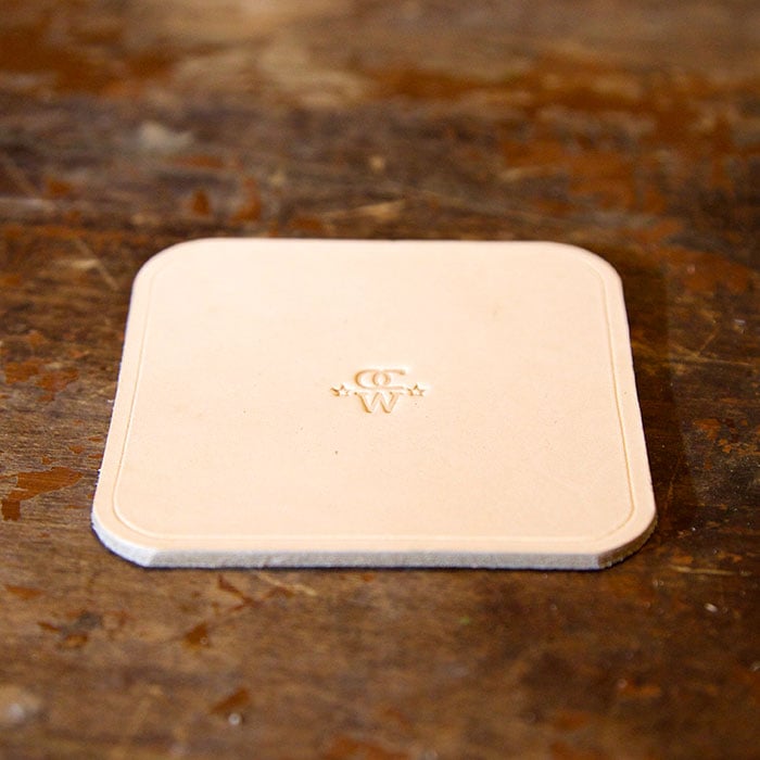 Image of Leather Drink Coaster Set