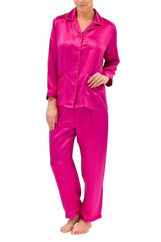 Image of Silk Pyjamas - Hot Pink