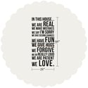 Family Rules - In This House We Do Wall Decal Sticker