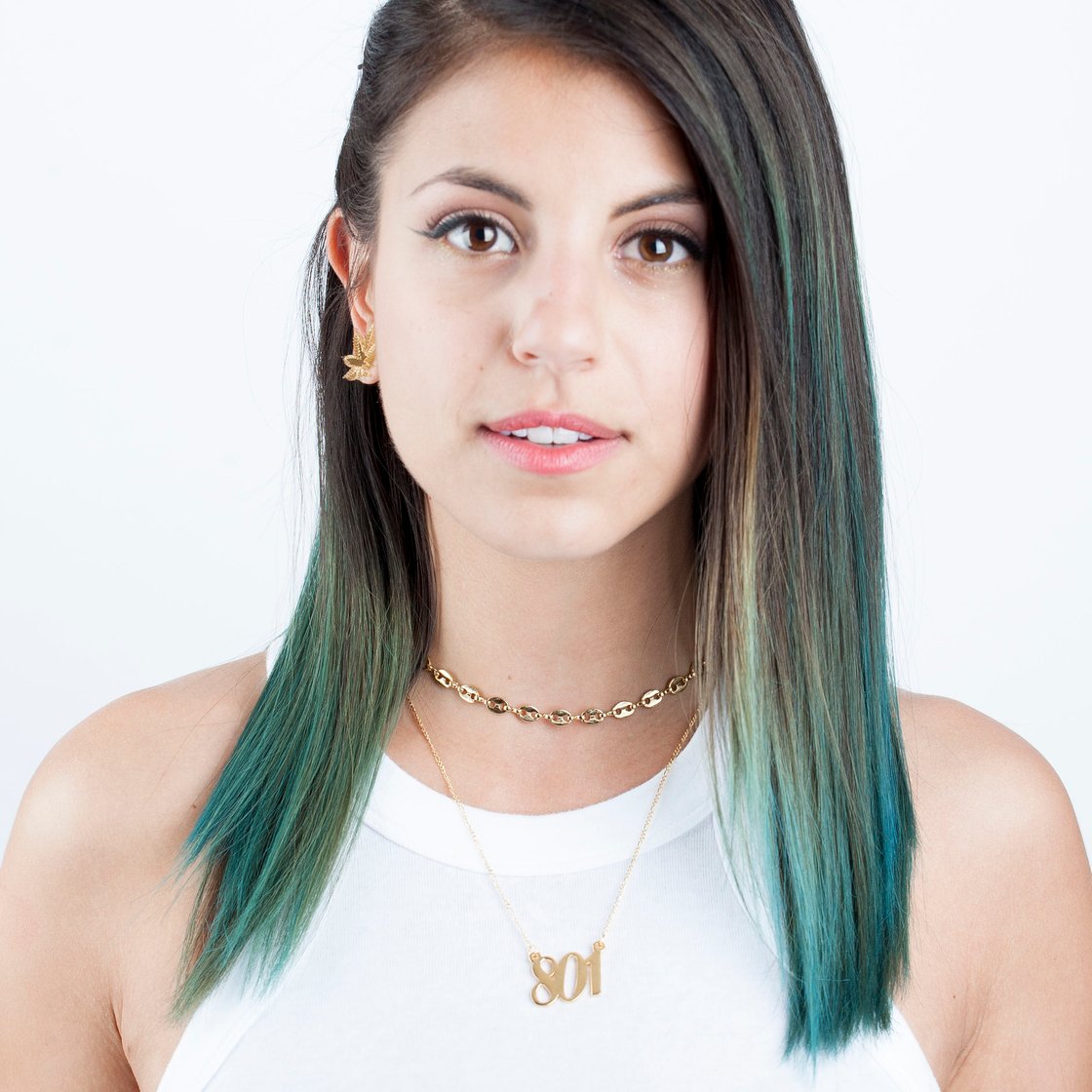 Image of 801 AREA CODE Necklace