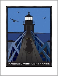 Marshall Point Light with Sea Dog