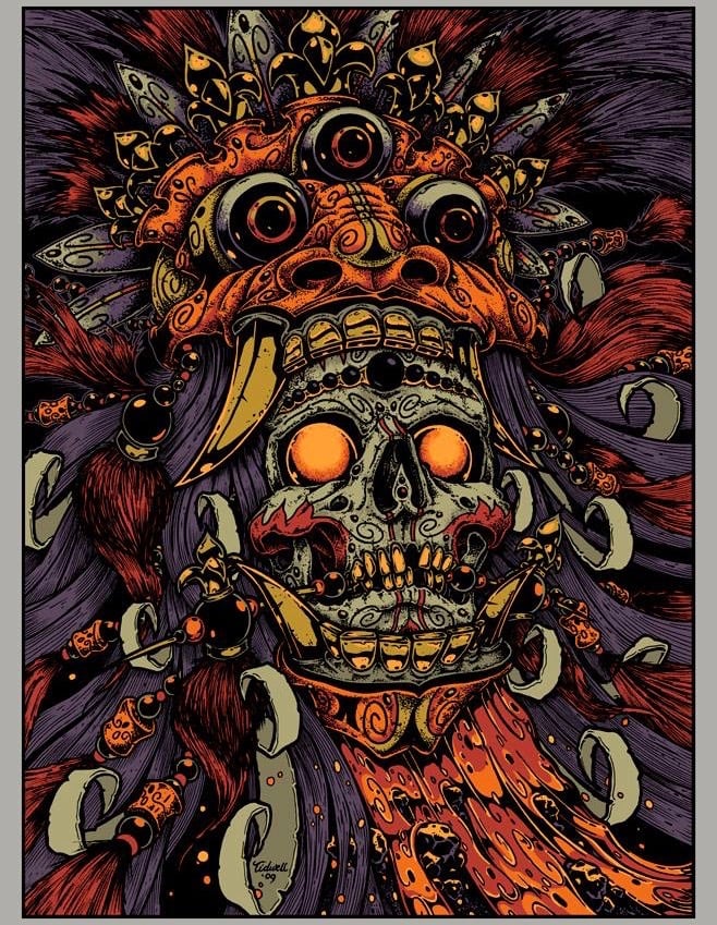 Image of Bali Skull • '15 Jeral Tidwell Art Print