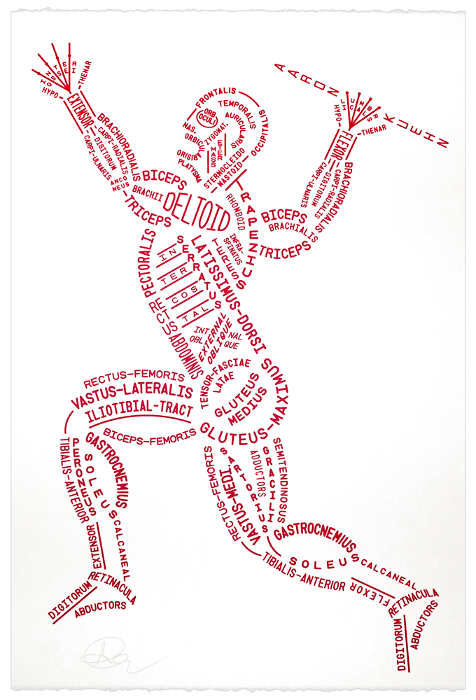 Image of Muscular Typogram - Print