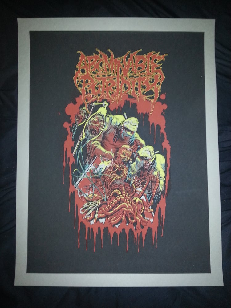 Image of ABOMINABLE PUTRIDITY LIMITED SCREEN PRINTED POSTER (IN STOCK)