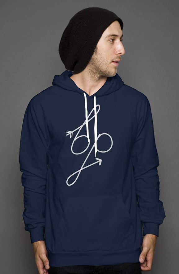 Image of NAVY Blessup Pullover Hoodie