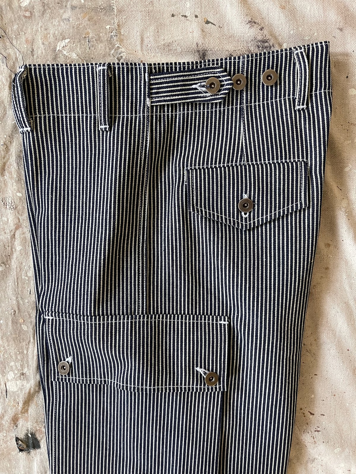 Wool Pinstripe Trousers | Shop Online