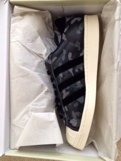 Image of UNDEFEATED X BAPE SUPERSTAR 80V - BLACK CAMO