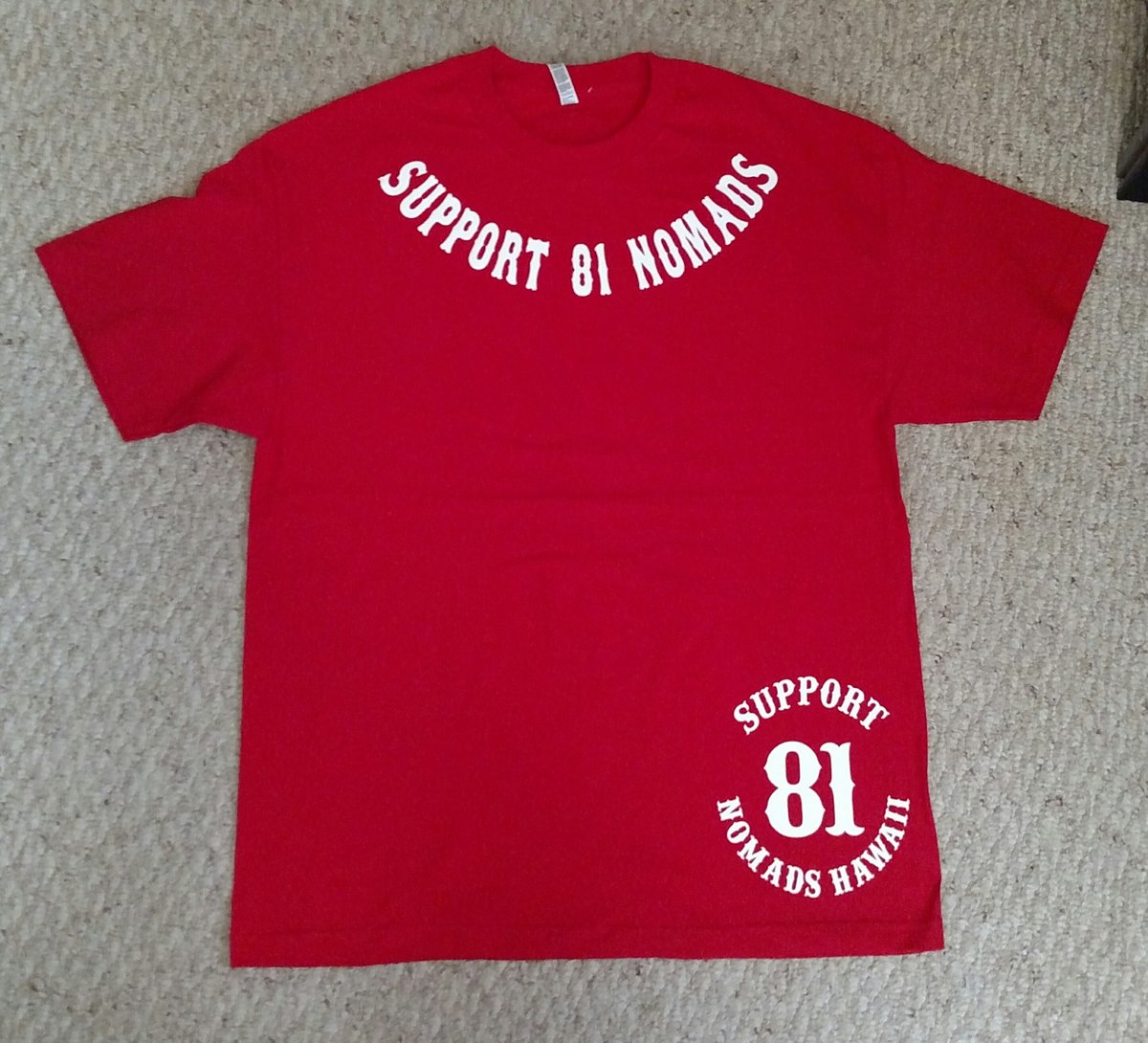 hells angels support tshirt