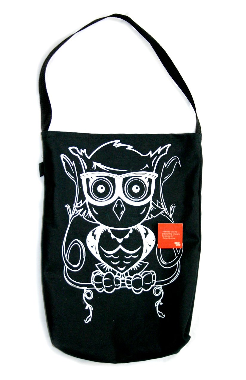 Image of Owl embellished tote bag