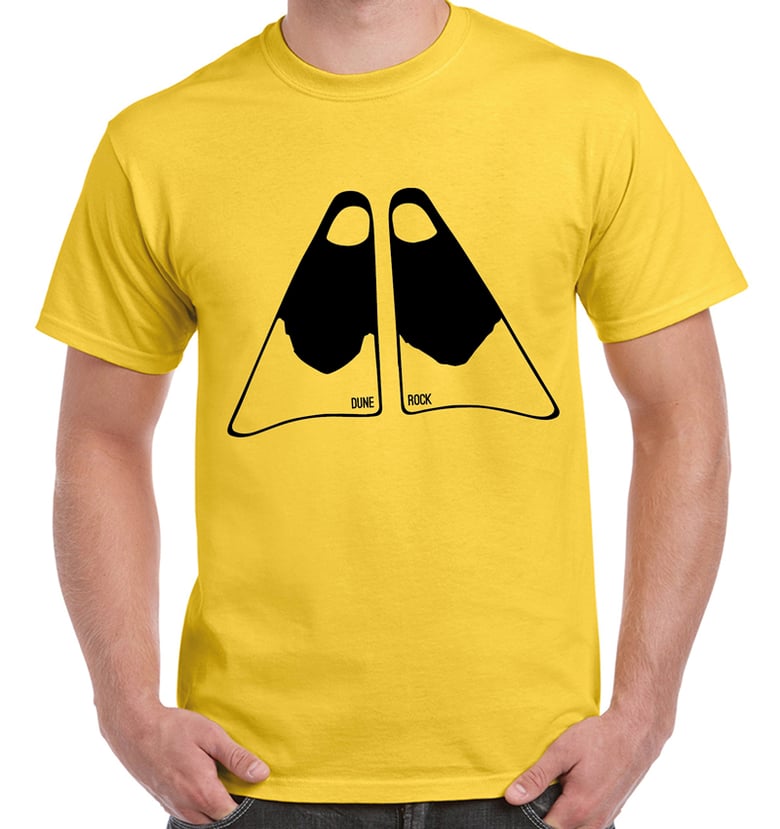 Image of Yellow "FINS" T-Shirt