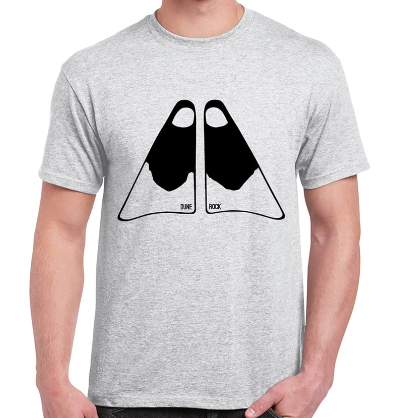Image of Grey "FINS" T-Shirt