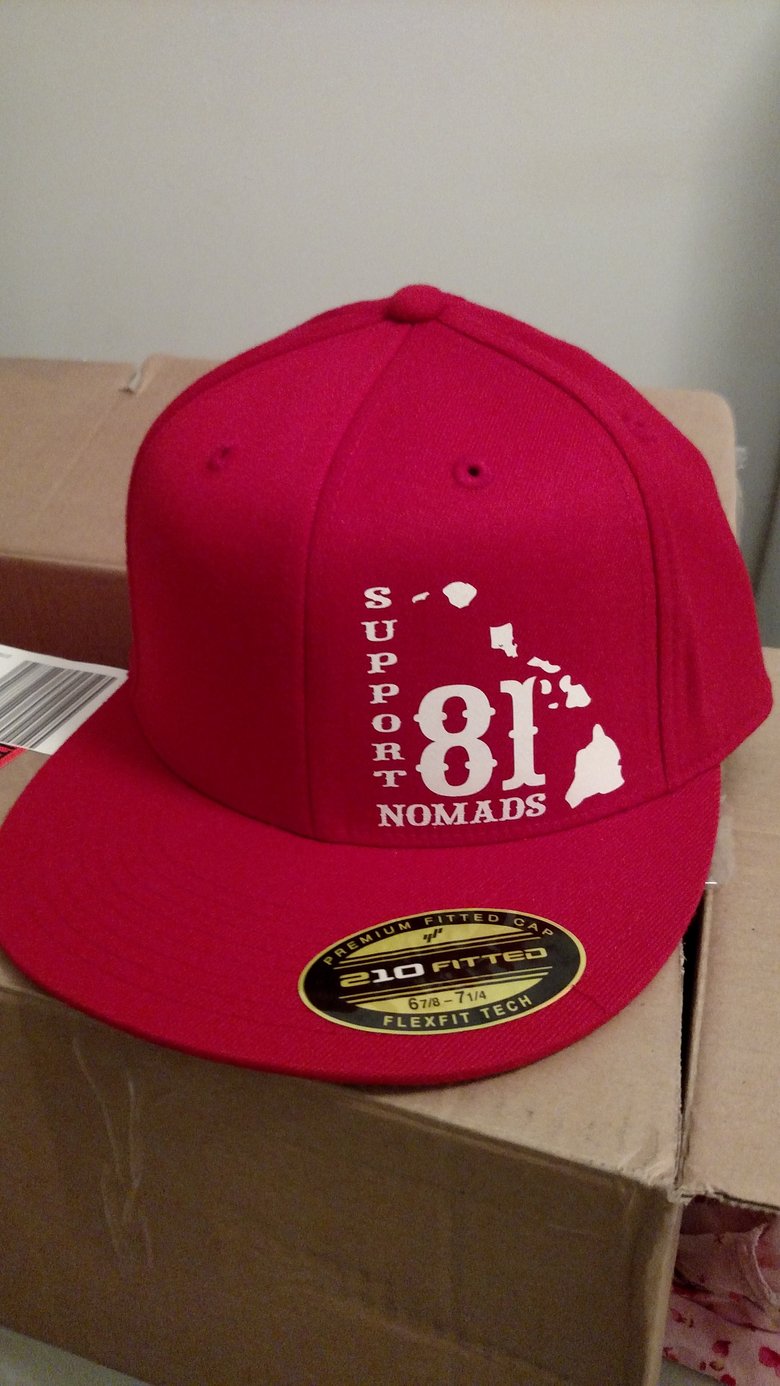 Image of Hells Angels Nomads Hawaii Support flexfit Hat 