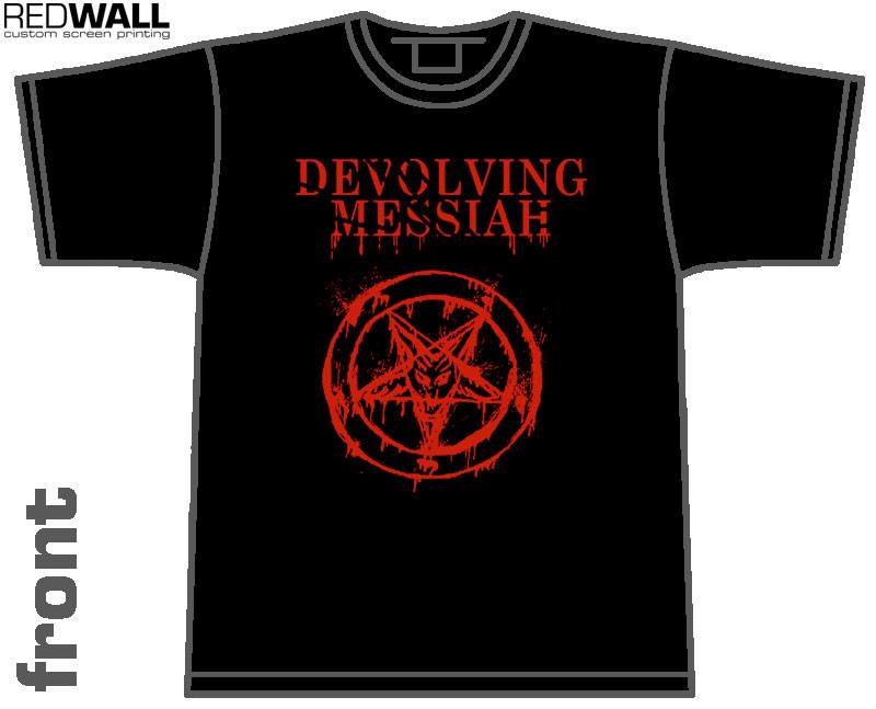 Image of Devolving Messiah pentagram T-shirt