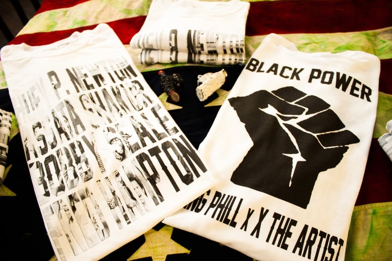Image of X The Artist x King Phill "BPP" Tee & Harry Hippie Lighter