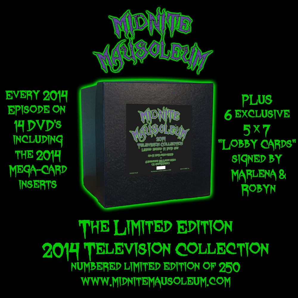 Image of Midnite Mausoleum 2014 TV Collection Box set (limited edition)