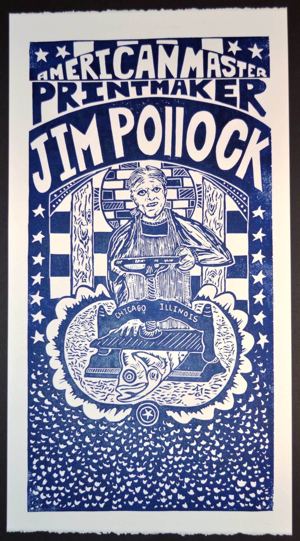 Jim Pollock:  American Master Printmaker Black, Blue or Red
