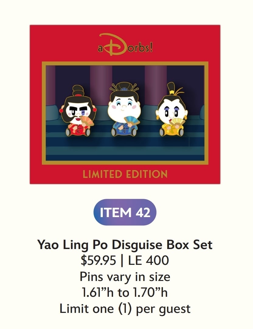 Image of Yao ling po disguise box pin set le 400