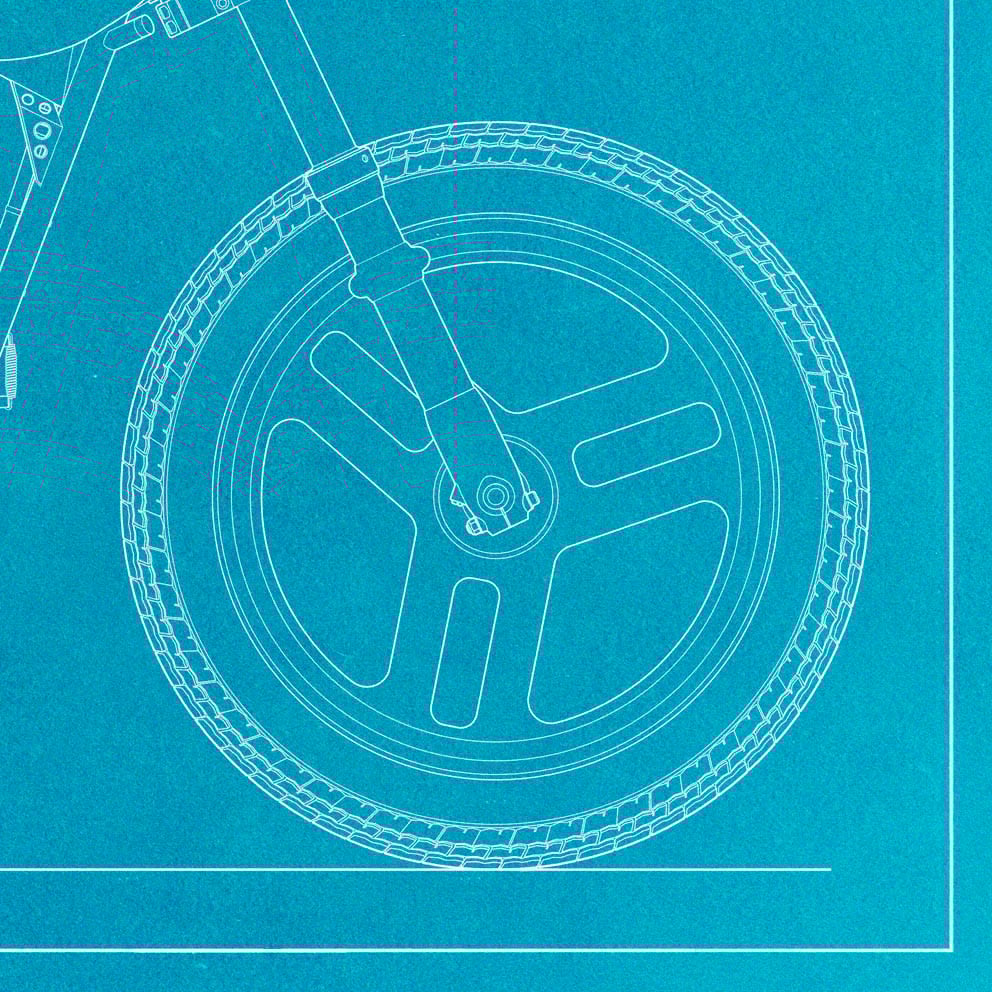 Image of Wood Rotax Giclee Blueprint