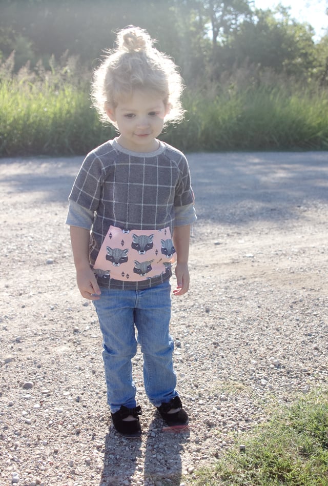 Image of the RECESS raglan knit tee PDF Pattern 18M to 8