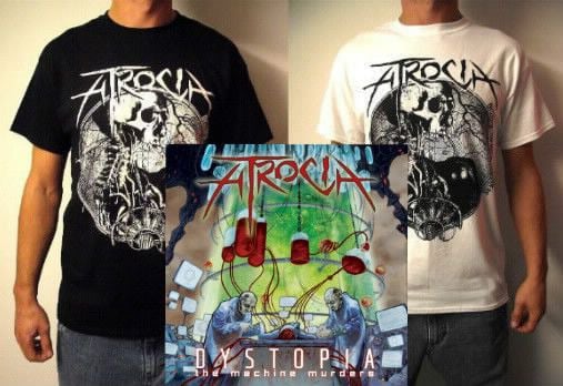 Image of Pack Dystopia Cd And Black or White T-Shirt