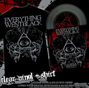 Image of EVERYTHING WENT BLACK T SHIRT + CLEAR VINYL