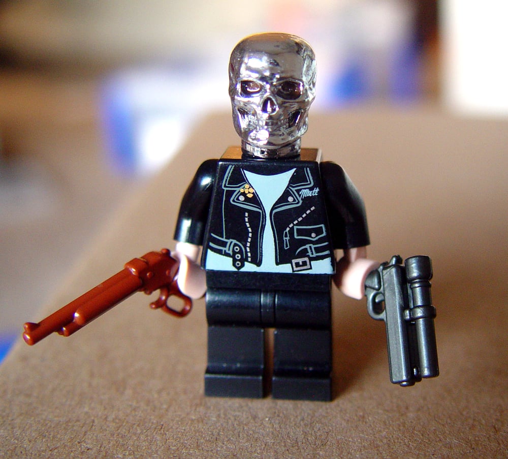 Image of Cyborg Assassin Custom Minifig - ON SALE!