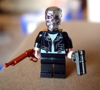 Image 2 of Cyborg Assassin Custom Minifig - ON SALE!