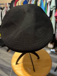 Image 1 of Kangol Black Newsboy Golf Hat