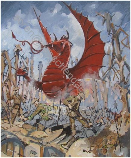 38th Welsh Division ~ Mametz Wood The Somme 1916 ( Colour ) Image 2