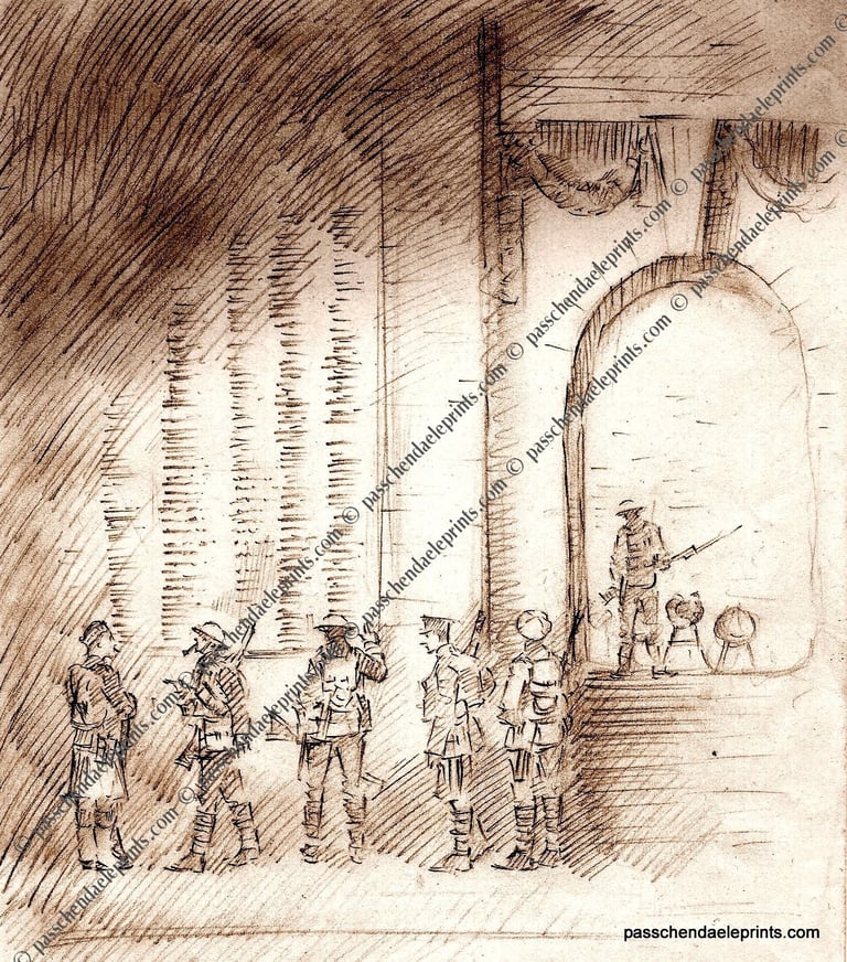 Ghost Soldiers The Menin Gate (Sepia)