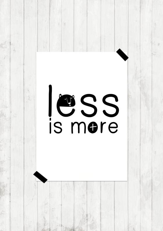 Image of Lámina "Less is more"
