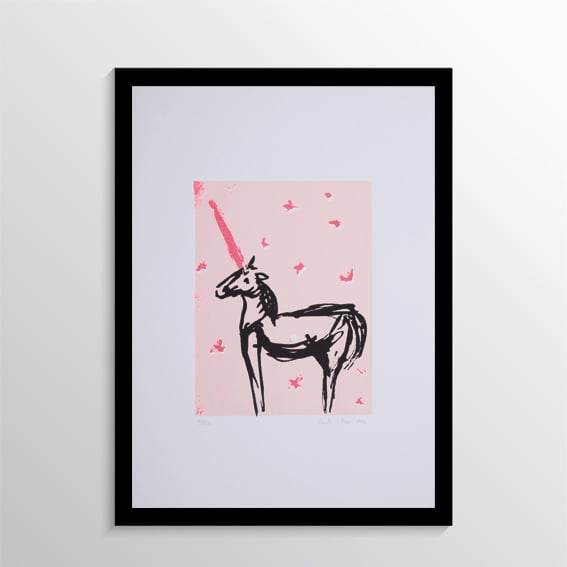 Image of Unicorn Screen print. limited edition
