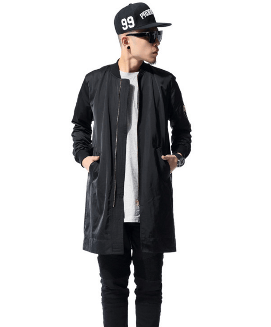 Image of Waterproof Extended Trench Coat // Black