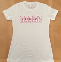 Image 3 of pink periodic broncos. - graphic tee