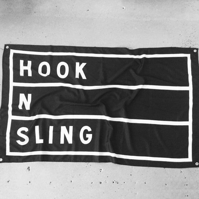 Image of Hook N Sling Logo Flag