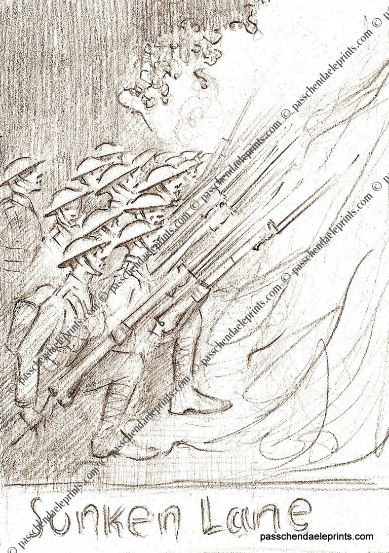 The Sunken Lane ~ 1st Bn Lancashire Fusiliers