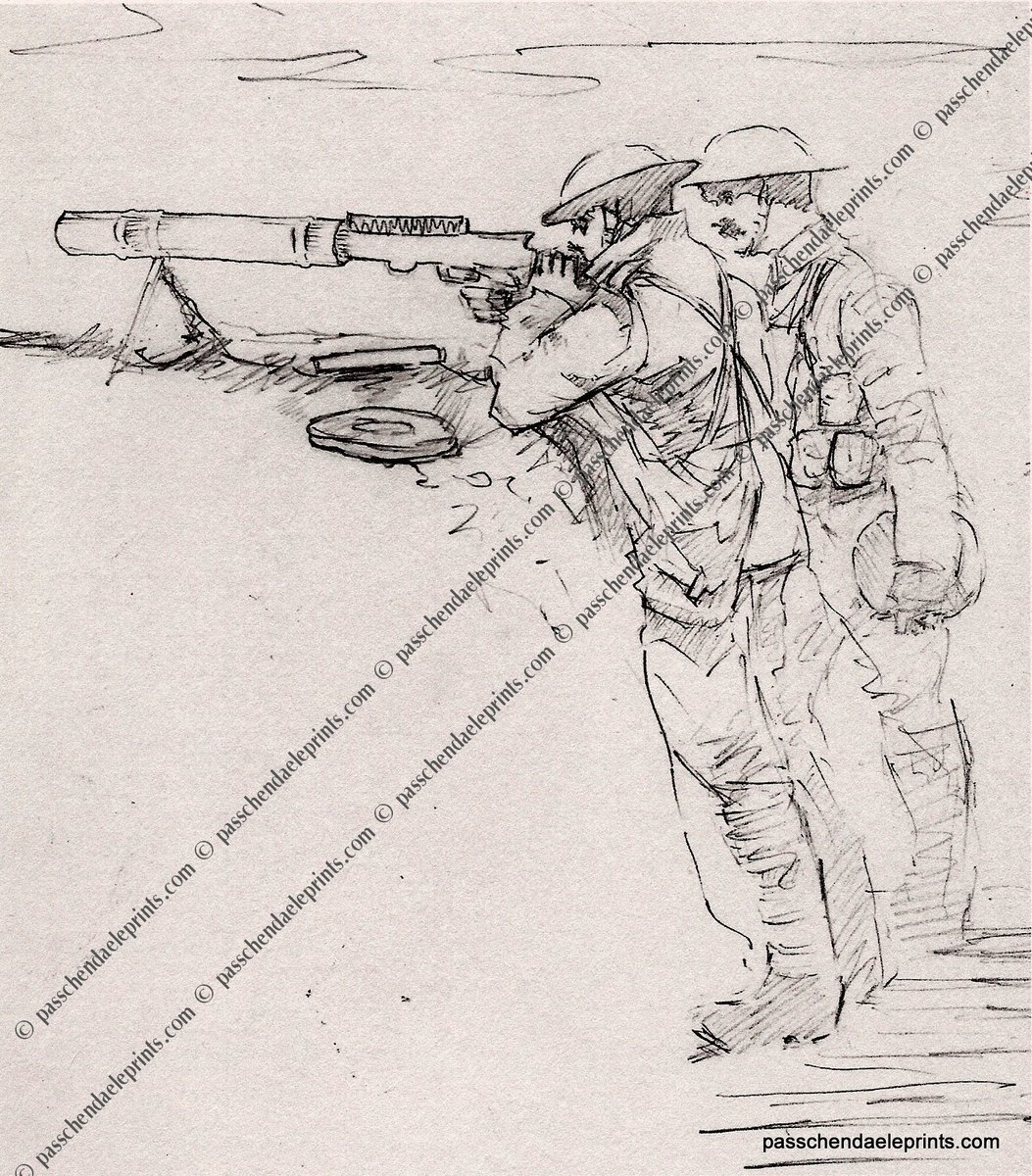 Lewis Gunners ~ Passchendaele 1917 | Passchendaeleprints.com