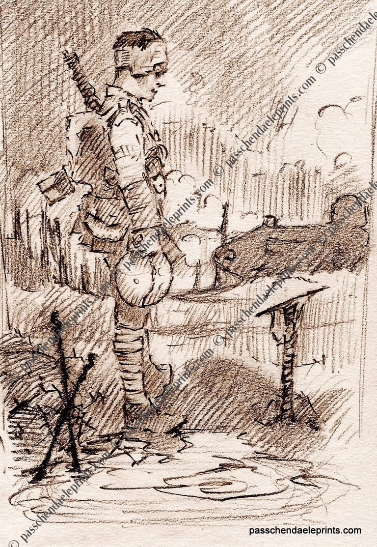 The Brooding Soldier ~ Ypres 1917