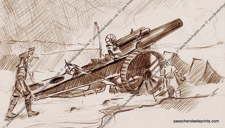 A British Howitzer The Somme 1916