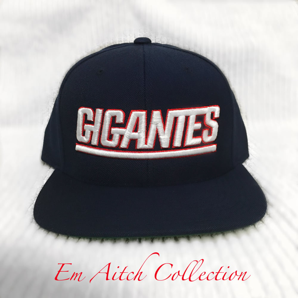 Image of GIGANTES (New York Giants SnapBack) Navy Blue & white 