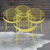 Vintage Outdoor chairs in Lemon Yellow
