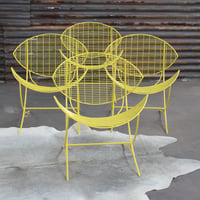 Image 2 of Vintage Outdoor chairs in Lemon Yellow