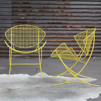 Image 5 of Vintage Outdoor chairs in Lemon Yellow