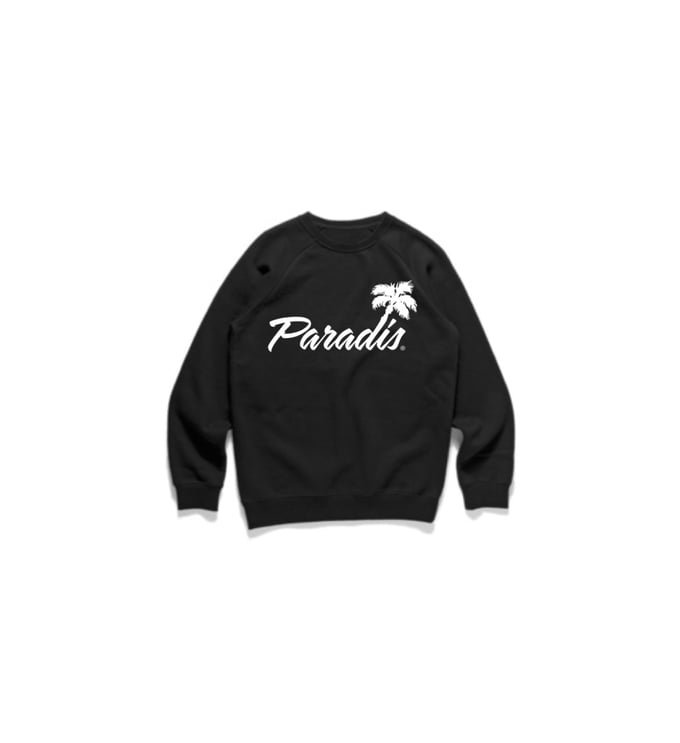 Image of PARADIS BLACK CREWNECK.